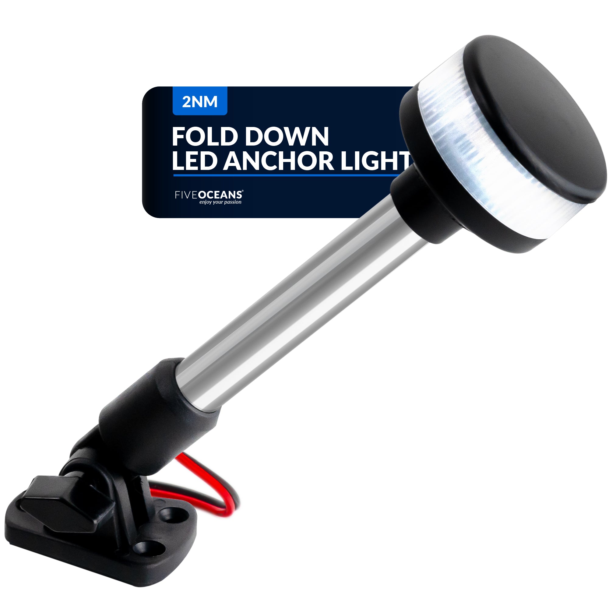 Five Oceans LED All-Round Marine Light, Fold-Down, 9- BC 2878