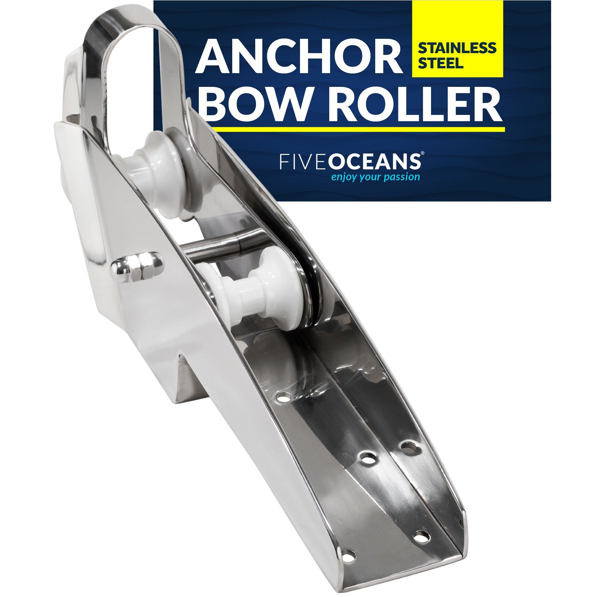 Pivoting Self-launching Anchor Bow Roller, Length 16-1/4