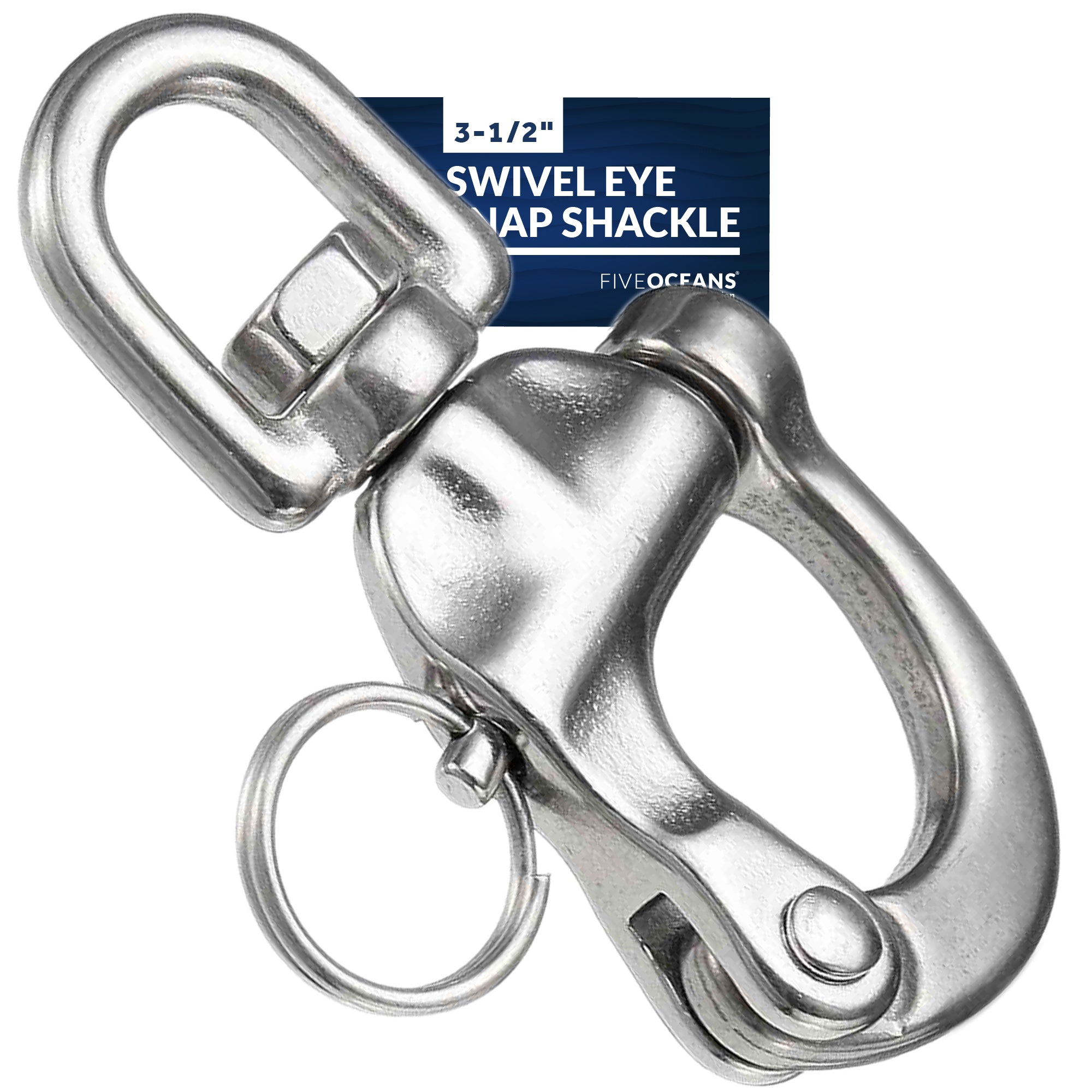 Magideal Multi-Directional 304 Stainless Steel Marine Boat Swivel Eye Quick  Spring Snap Hook For Marine Sports Assorted Size - 3# 115mm : :  Sports, Fitness & Outdoors