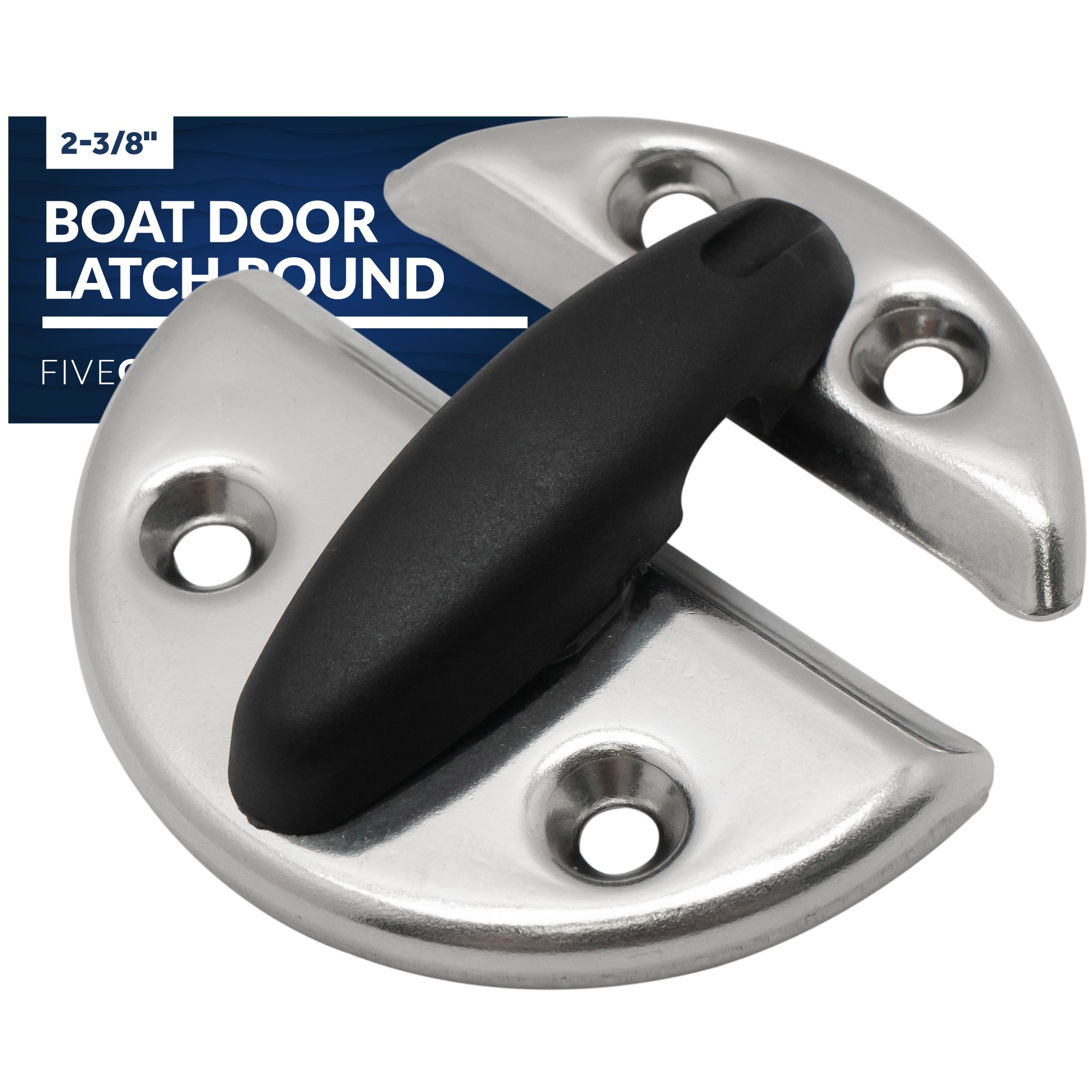 Marine Boat Door Catch Latch Stainless Steel Door Latch Round 45mm