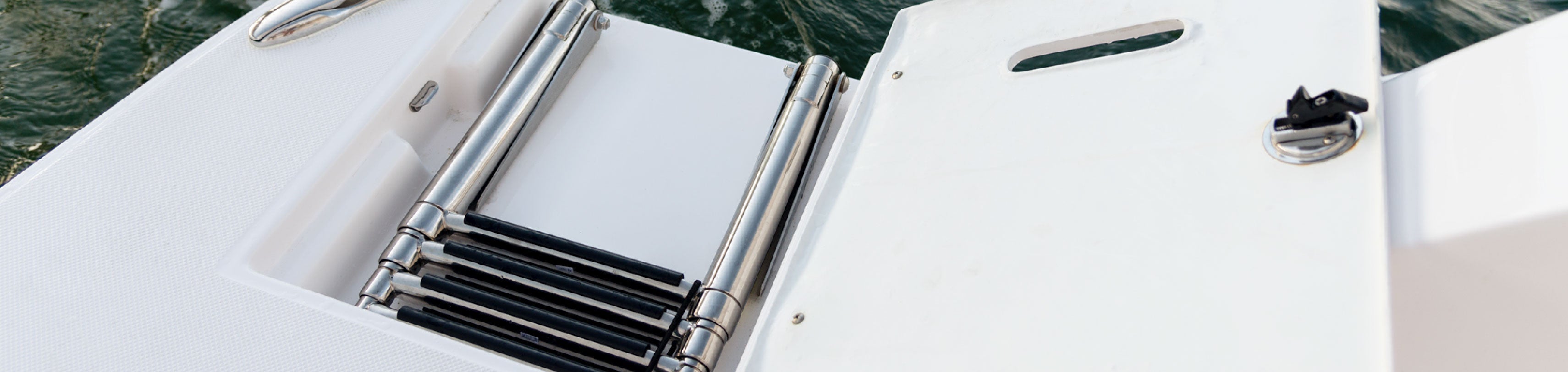 Sturdy Five Oceans ladders for easy boat access