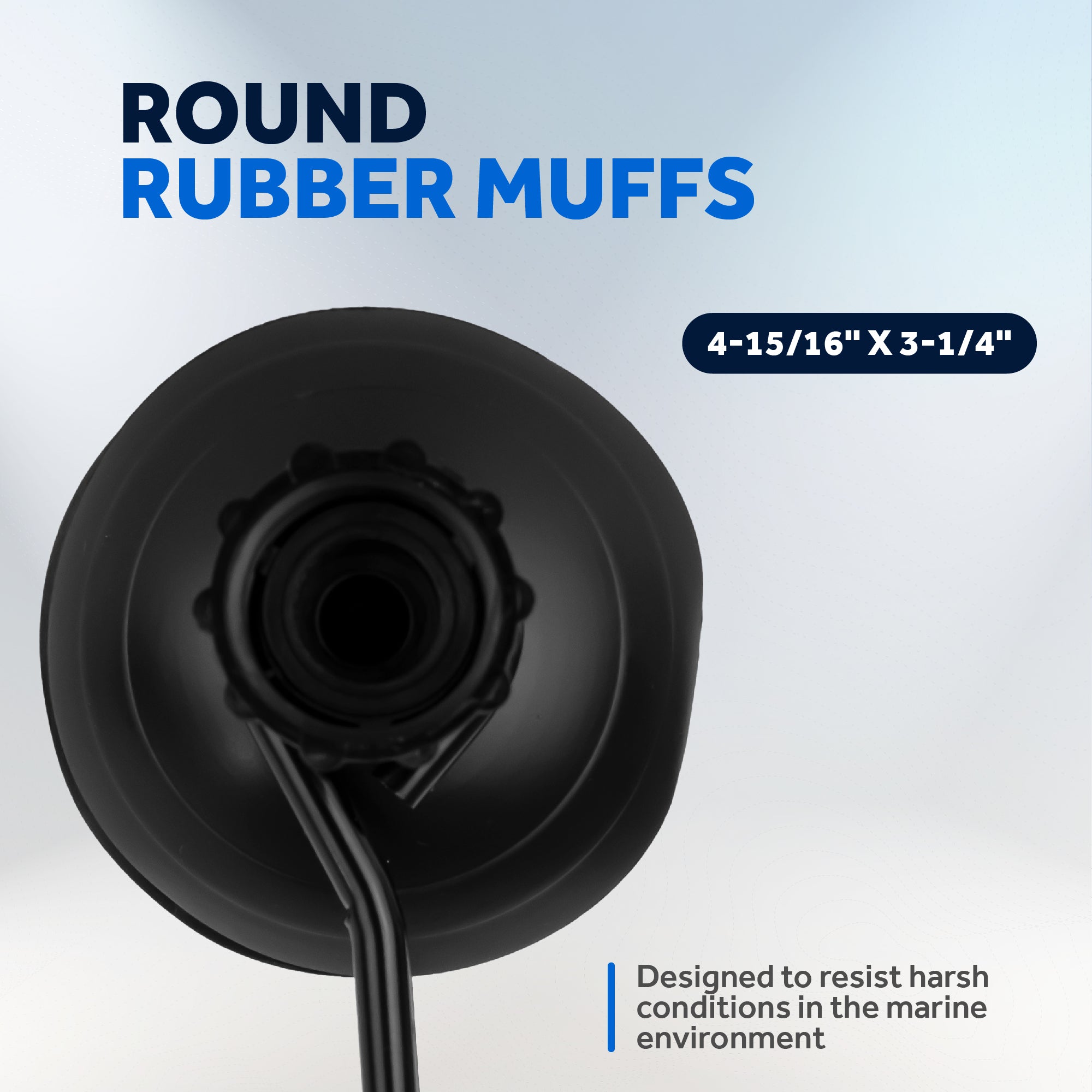 Universal Outboard Motor Flusher, Round Muffs - FO1871