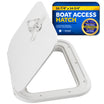 Boat Access Hatch, 10-7/8" x 14-3/4" Locking Slam Latch System, Off-White - FO2078 - Five Oceans