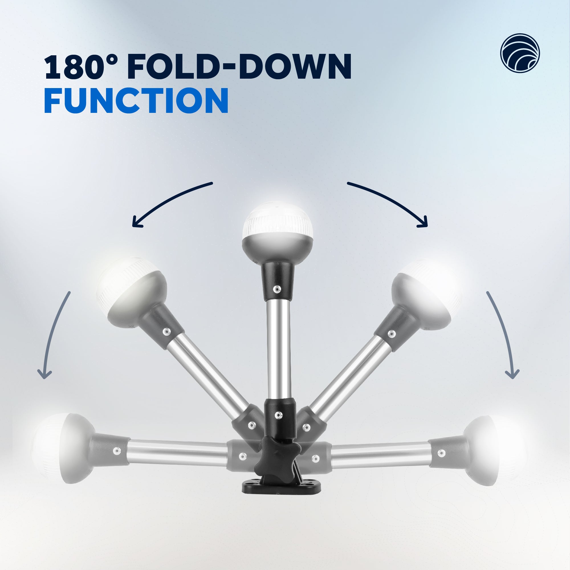 Anchor Navigation Light, 9" Fold-Down, 2NM - FO2091