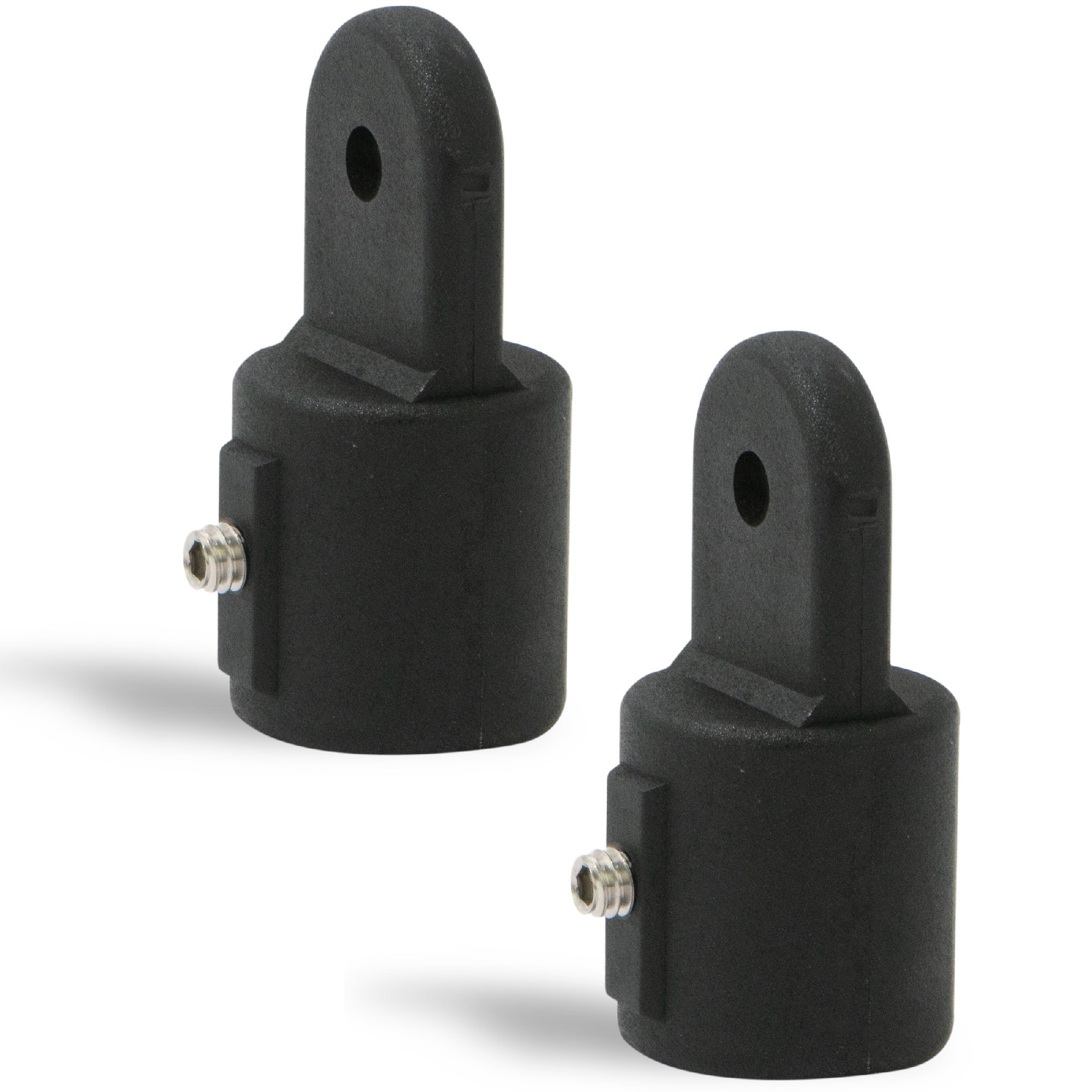 Bimini Top Hardware 7/8" External End Eye, Black Nylon - 2-Pack - FO3845-M2