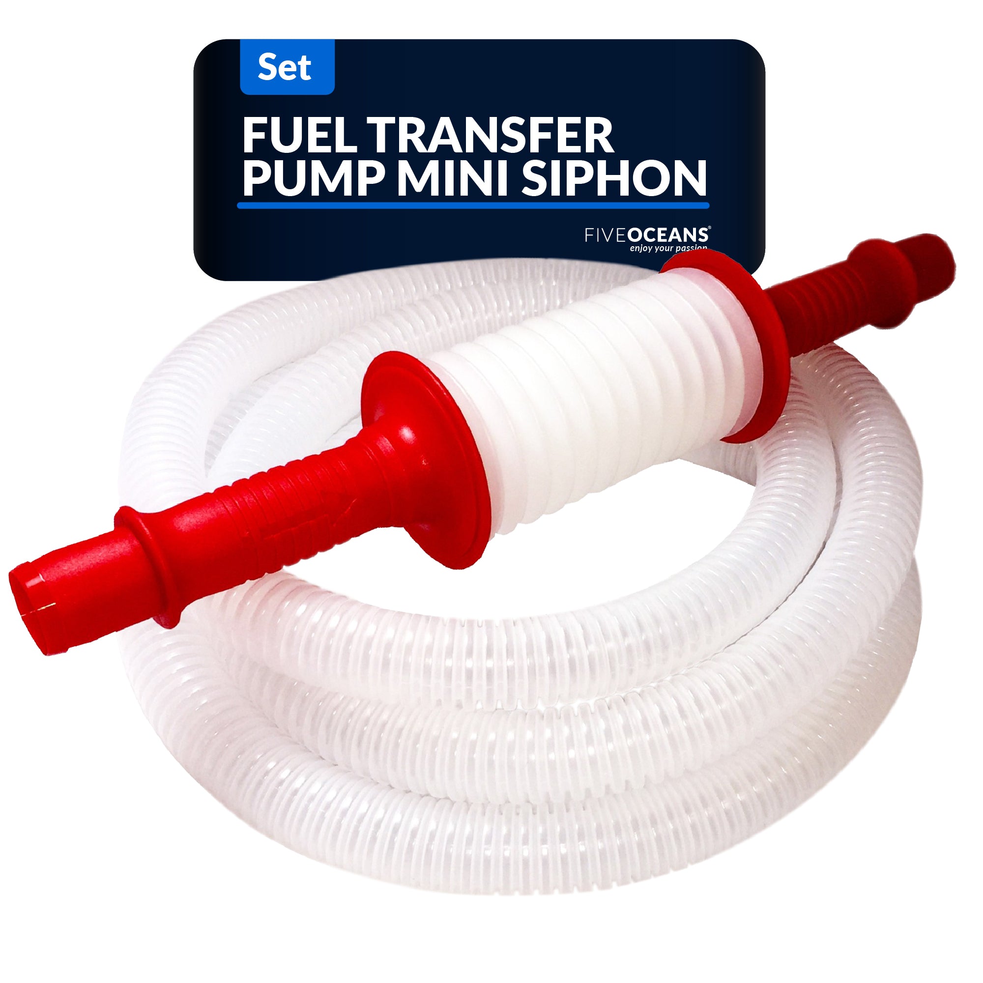 Fuel Transfer Pump Mini Siphon Manual Sucker Set - FO3890