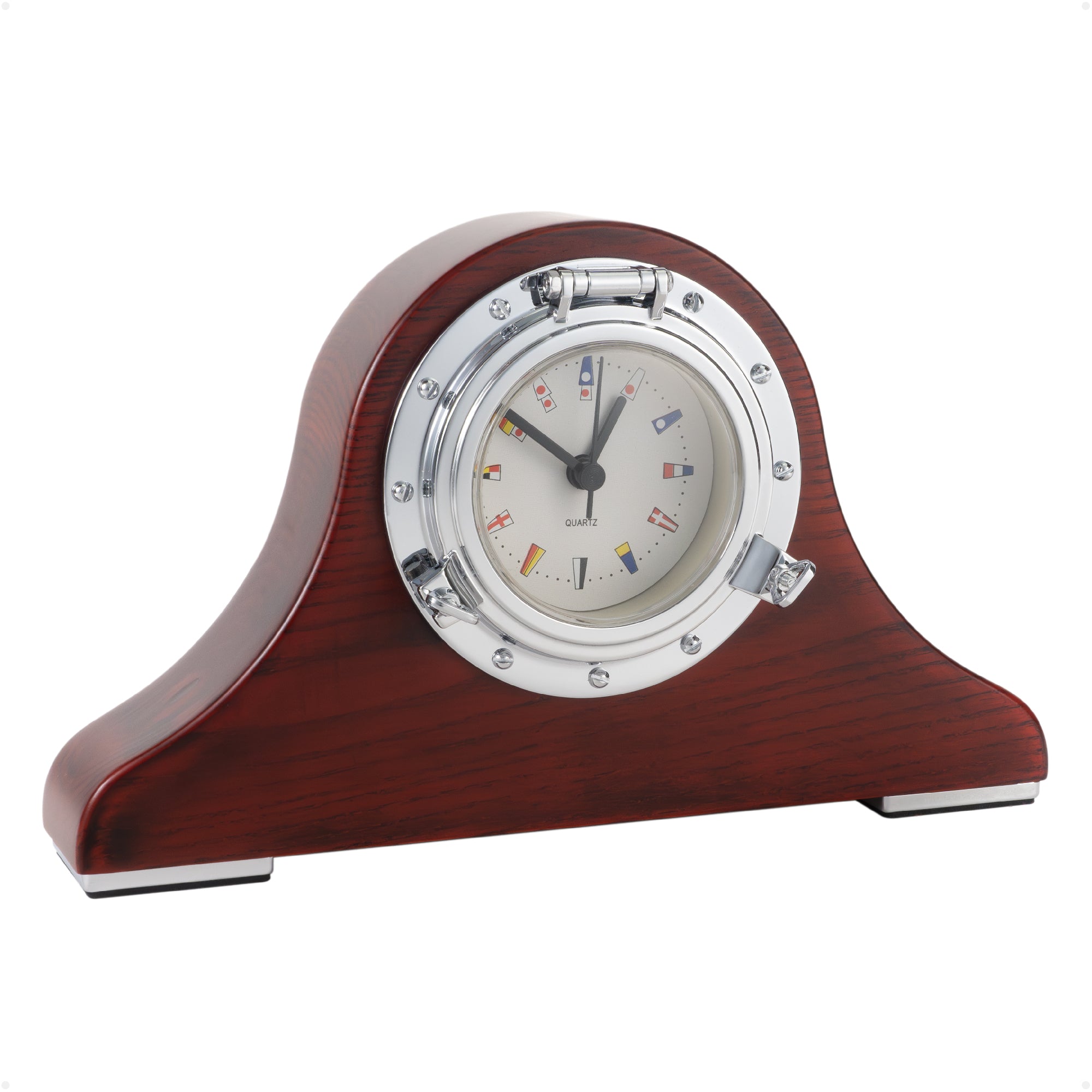 Porthole Collection Desk Nautical Tambour Clock - FO3963