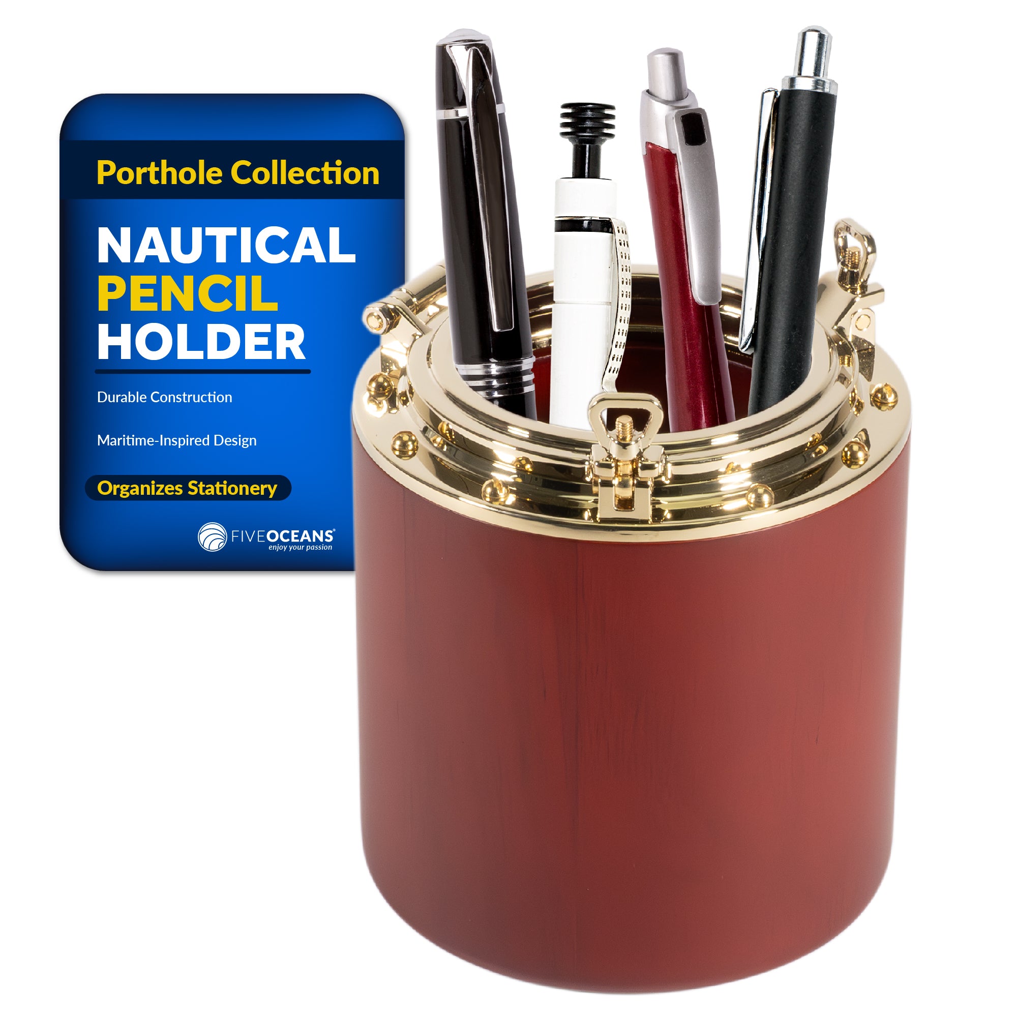 Porthole Collection Nautical Pencil Holder - FO3978