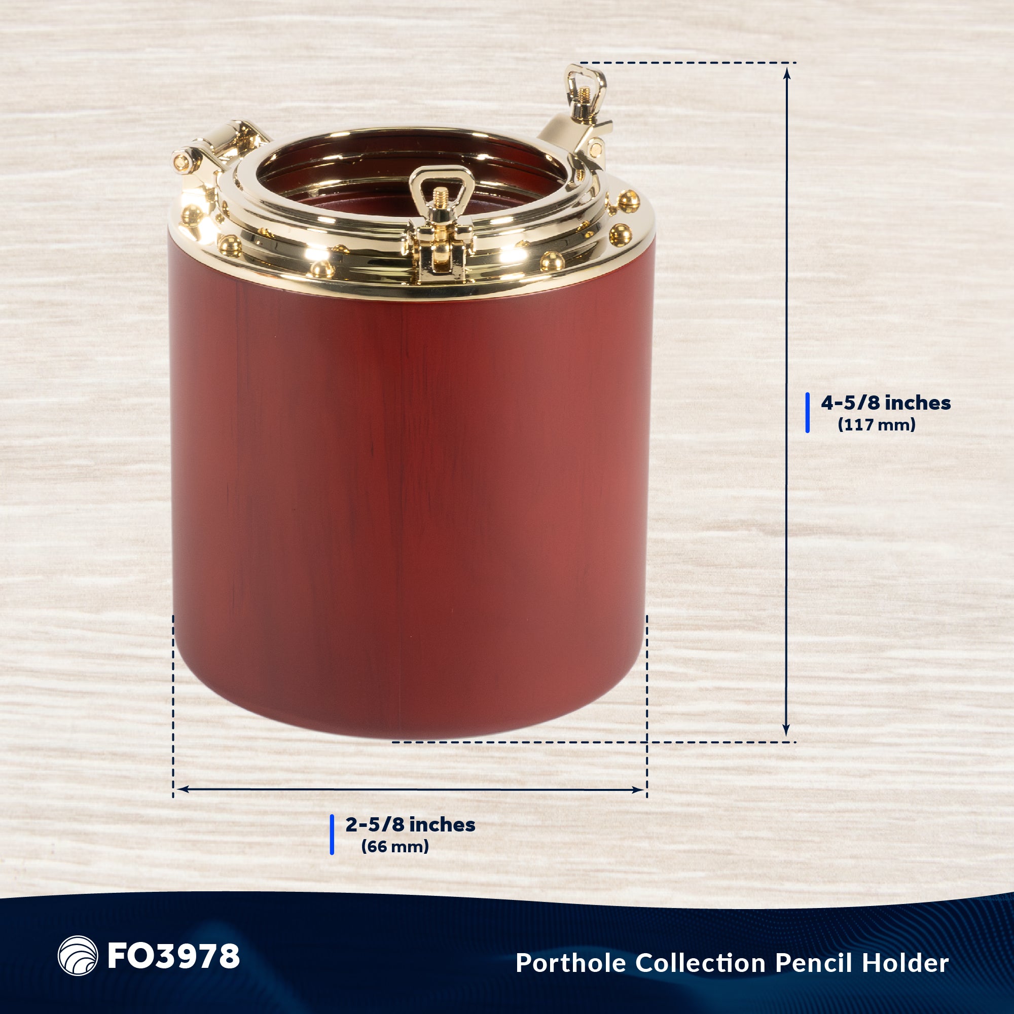 Porthole Collection Nautical Pencil Holder - FO3978