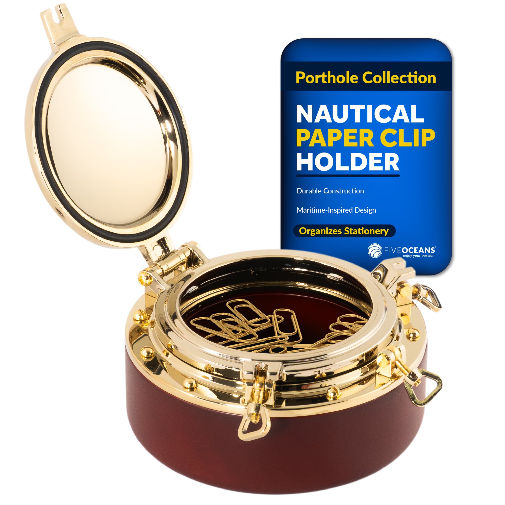 Porthole Collection Nautical Paper Clip Holder  - FO3987