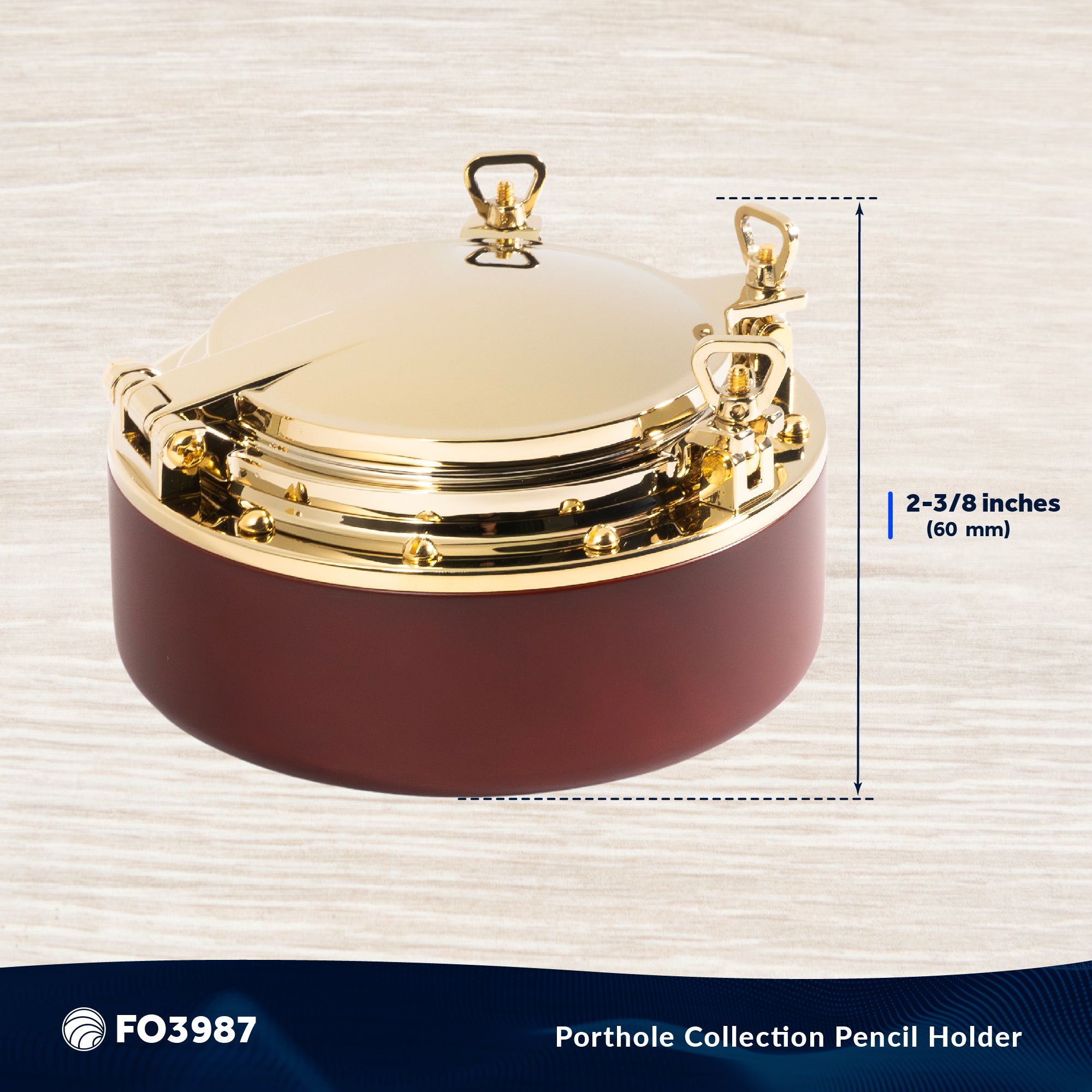 Porthole Collection Nautical Paper Clip Holder  - FO3987