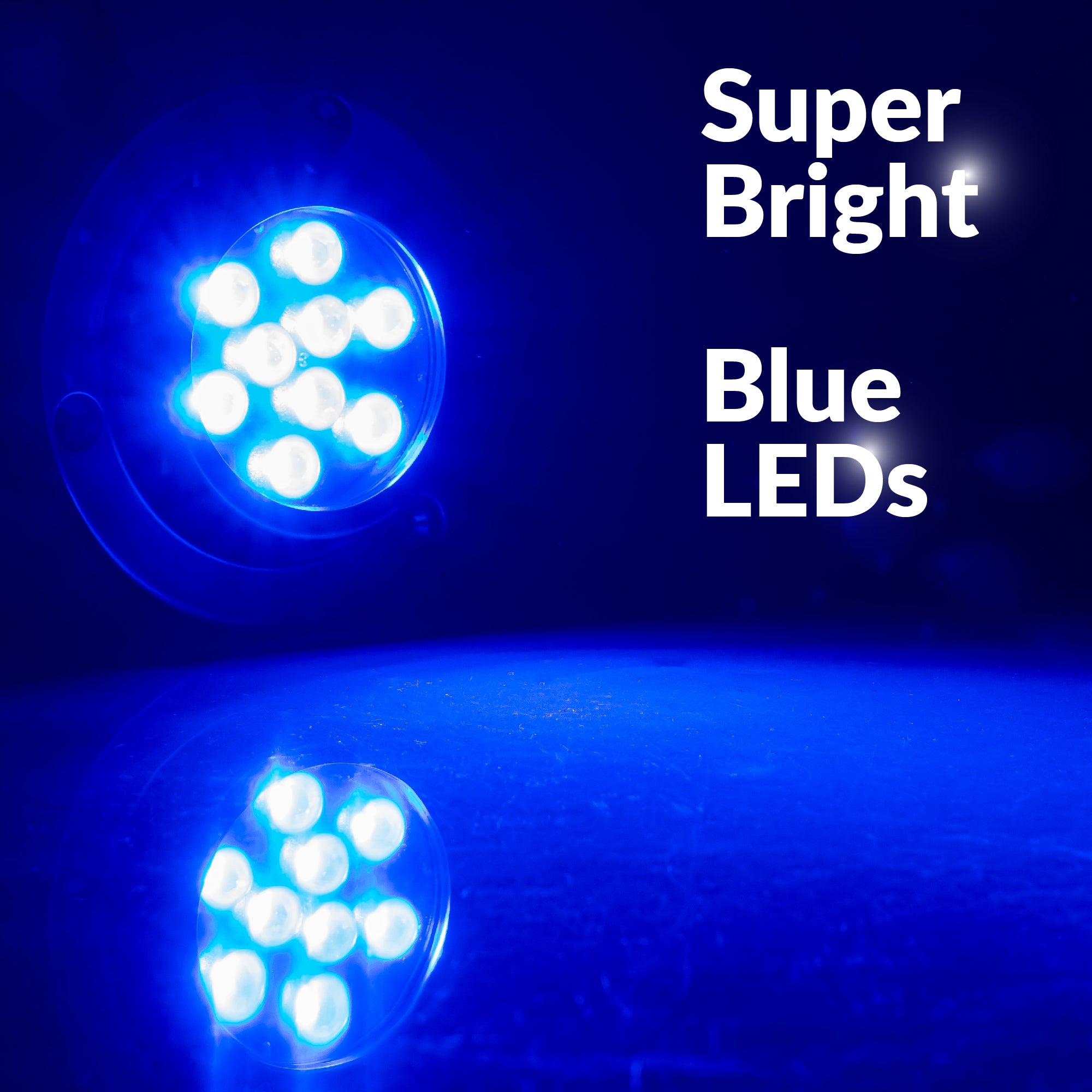 Underwater Light, Stainless Steel, Blue LED, 2-Pack - FO4005-M2