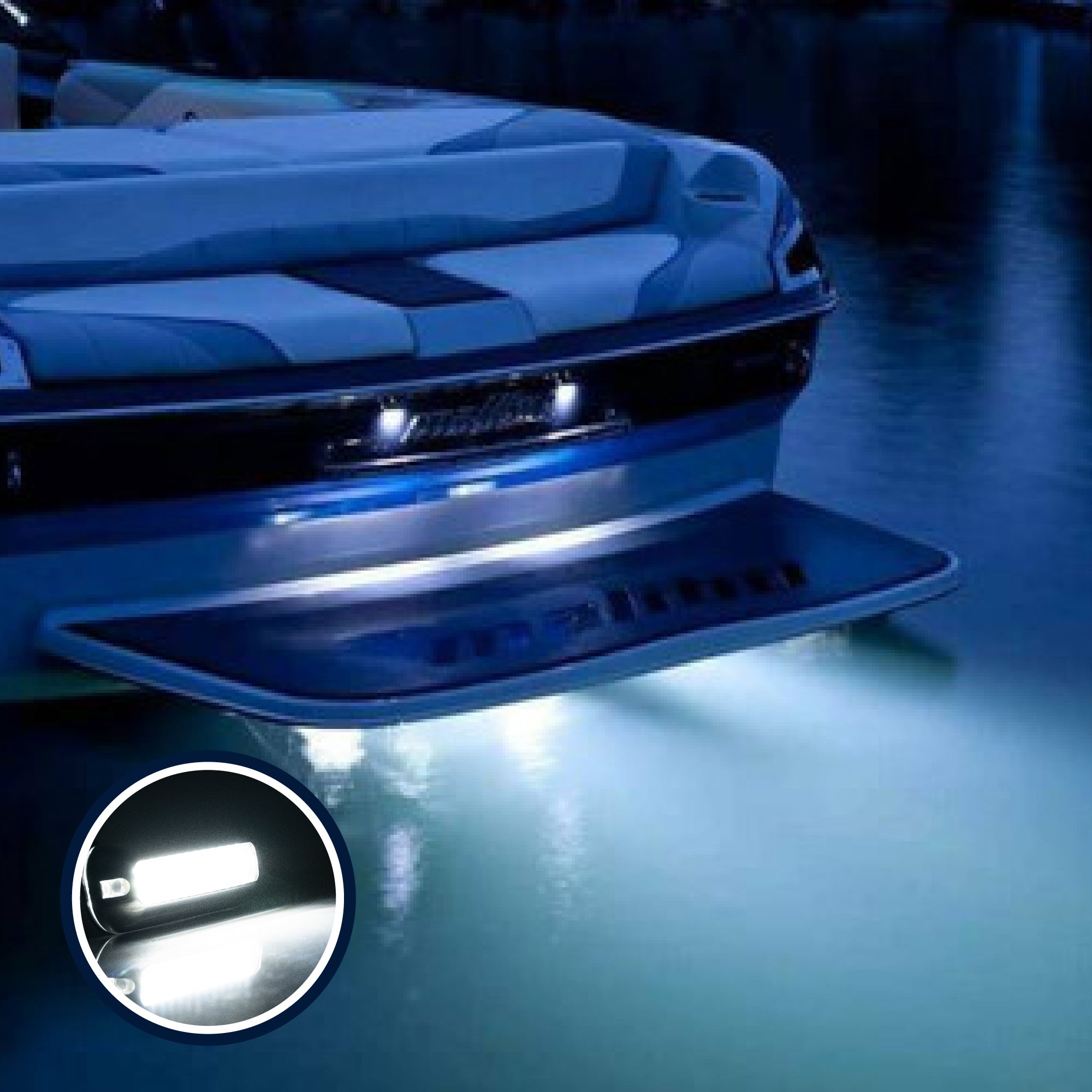 Underwater Transom Light, Stainless Steel, Cool White LED - FO4137