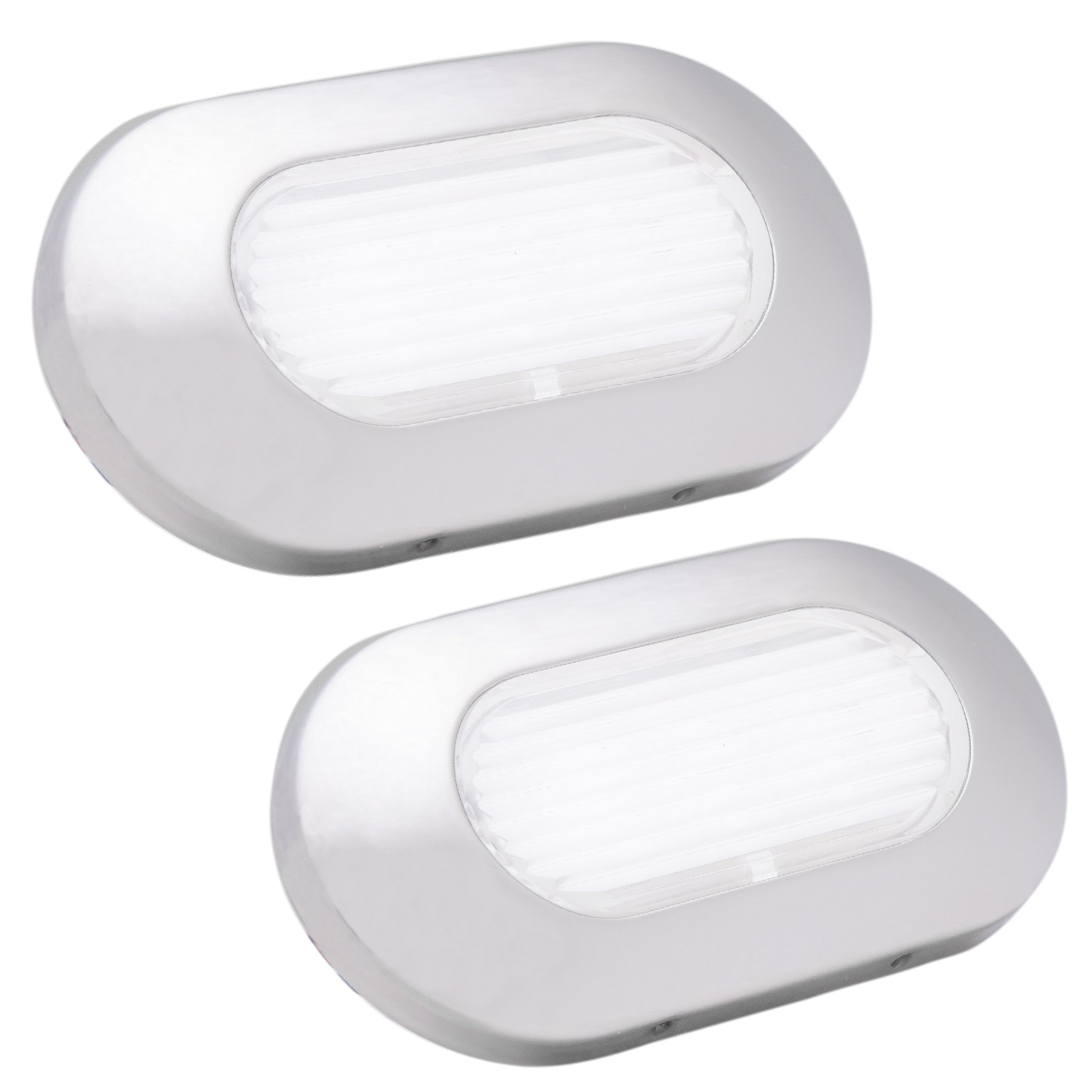 White LED Courtesy Light, Stainless Steel, 2-pack - FO4139-M2 - Five Oceans