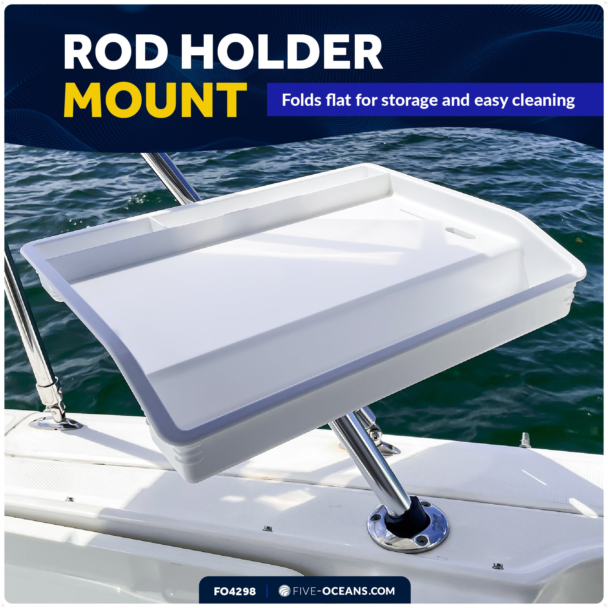 Bait Cutting Board, Fillet Table, Rod Holder Mount - FO4298