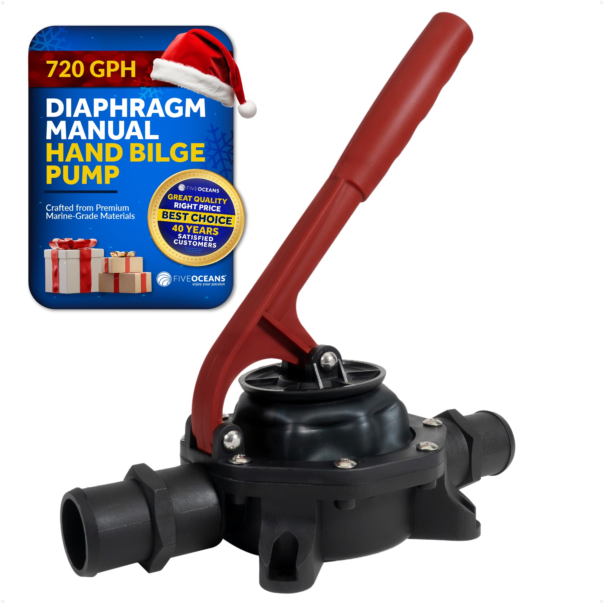 Diaphragm Manual Hand Bilge Pump - 720 GPH - FO4328