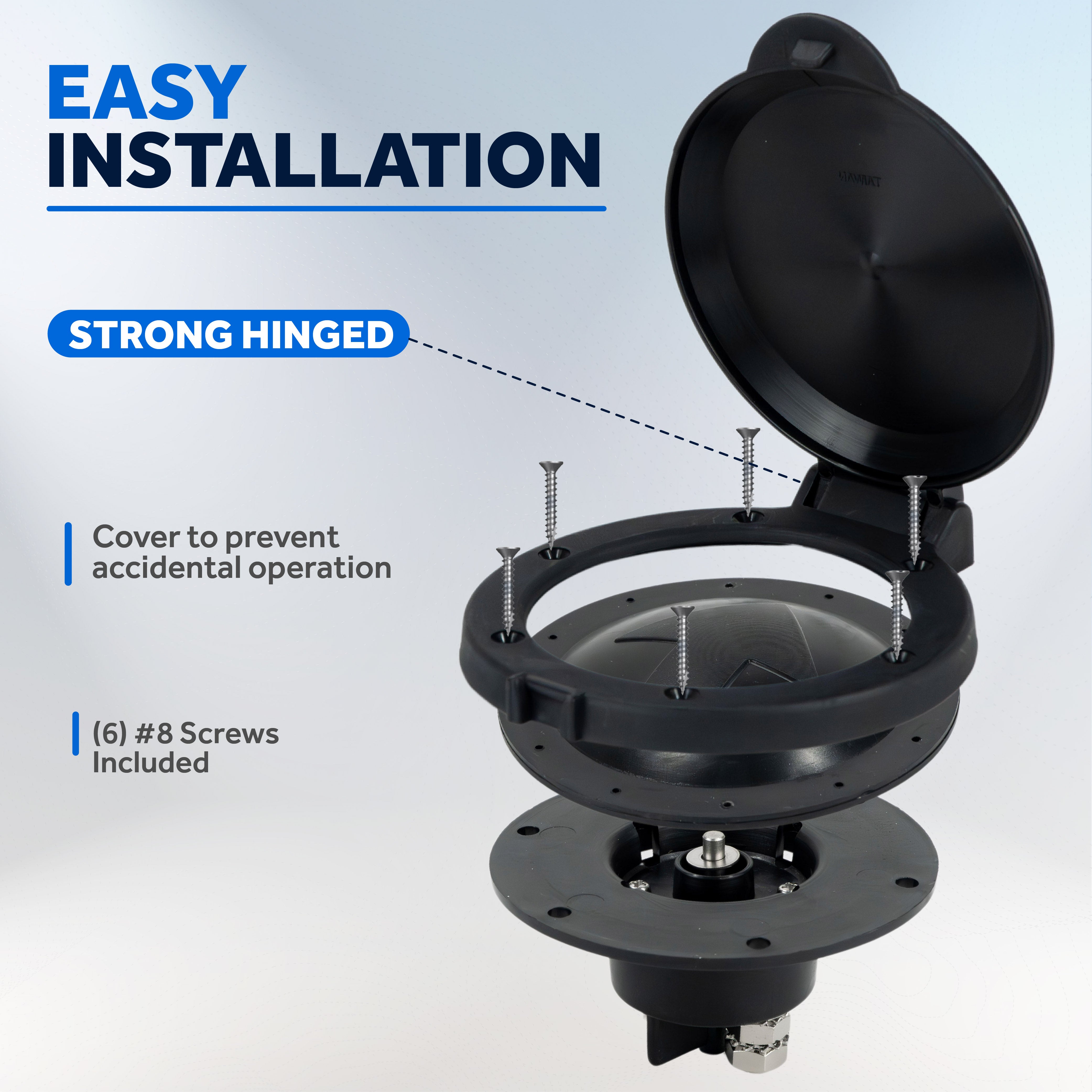 Heavy-Duty Windlass Up/Down Deck Foot Switch, 12V, 4" Diameter - FO4430-M2 - Five Oceans