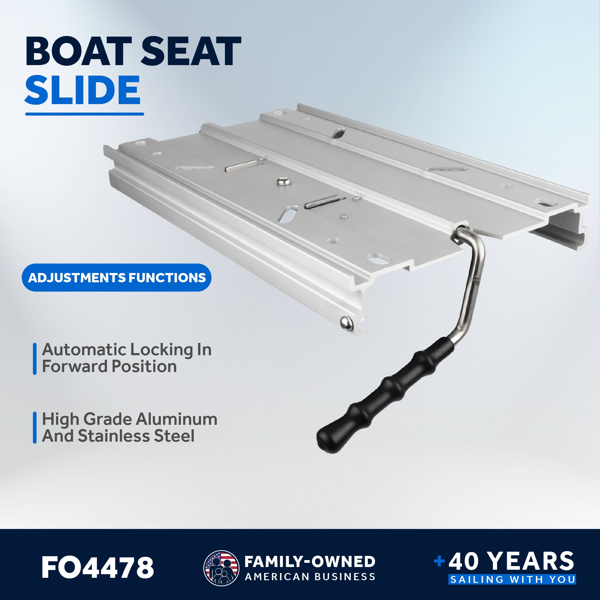 Boat Seat Pedestal Slide Aluminum Adjustable Height 5 20 Locking