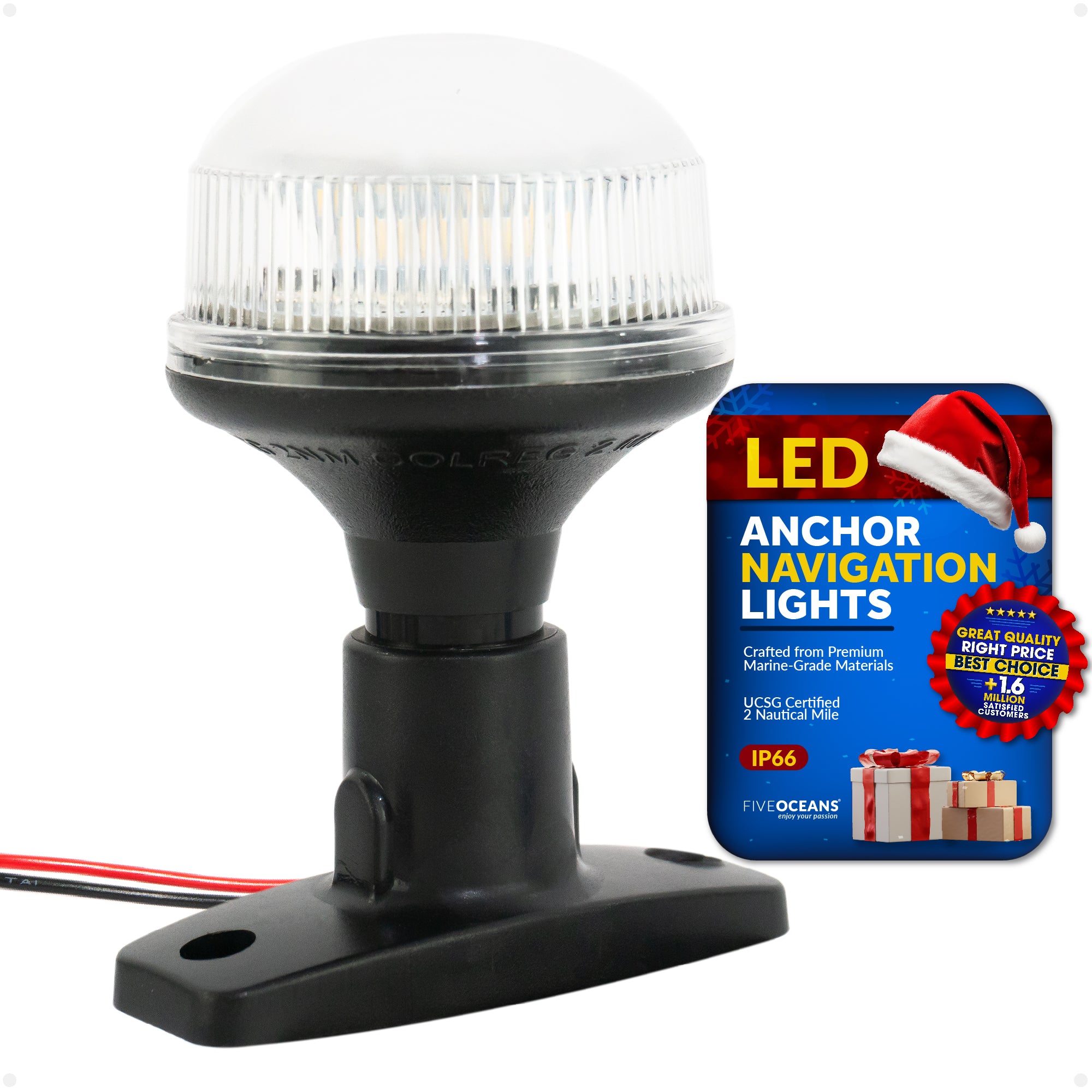 LED Anchor Navigation Light, 4" 2NM - FO4481