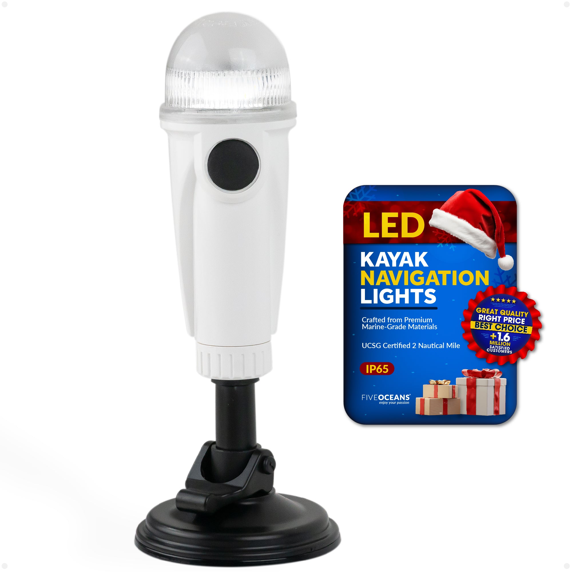 LED Anchor Navigation Light with Suction Cup, 8" - FO4483