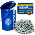 1/4" x 50'  Boat Windlass Anchor Chain HT G4 Galvanized Steel - FO4489-M50