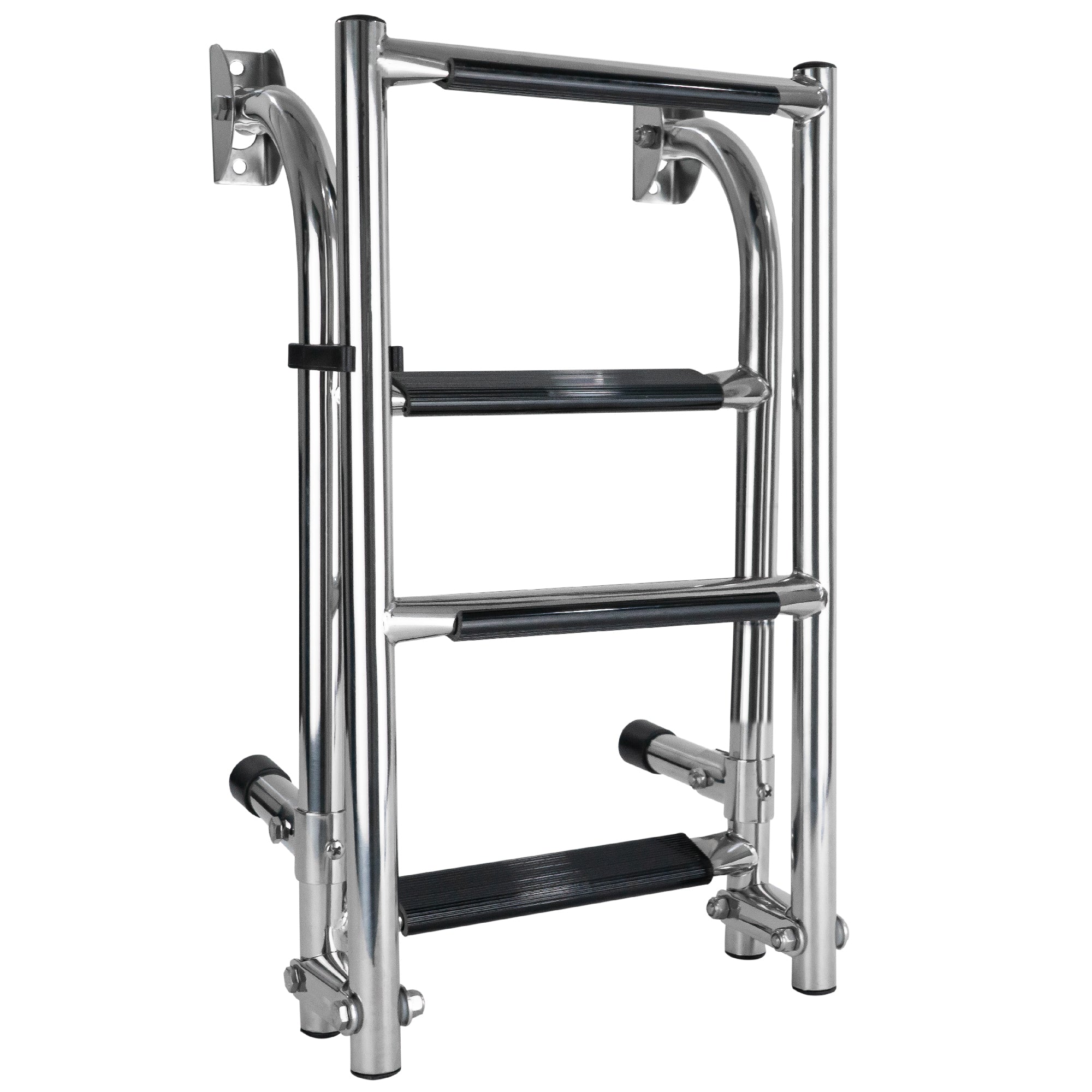 4 Step Boat Folding Ladder, Stainless Steel - FO4500