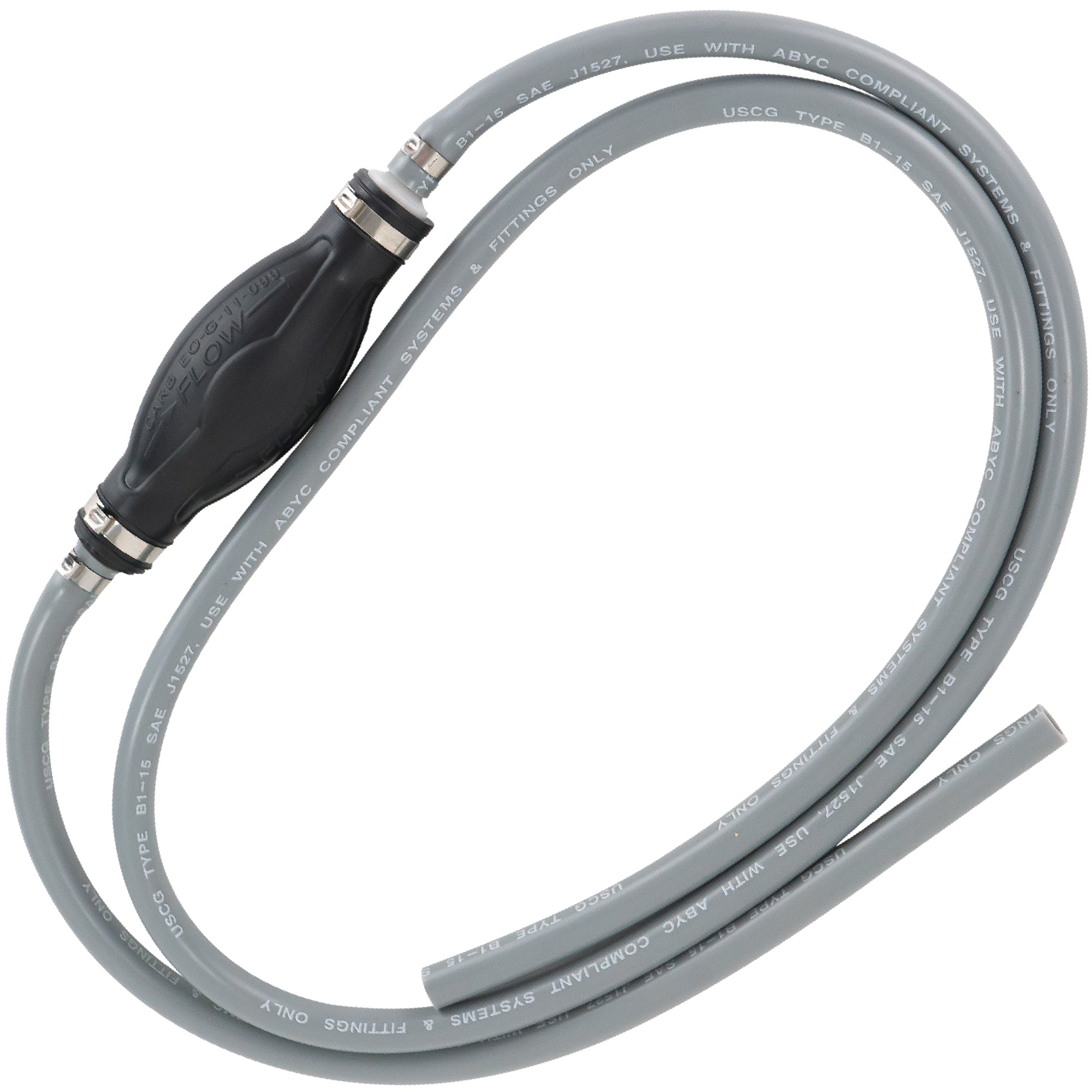 5/16" Universal Outboard Fuel Line with Primer Bulb, 6-Foot Long, 6' Long, EPA/CARB - FO4517