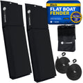 Boat Contour Fender 24" x 6-7/8" x 2-1/2", Black, 2-Pack - FO4615 - Five Oceans