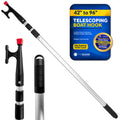 Telescopic Boat Hook with Screw On Boat Hook Top - Extend from 42" - 96" - 3 Piece - FO4726 - Five Oceans