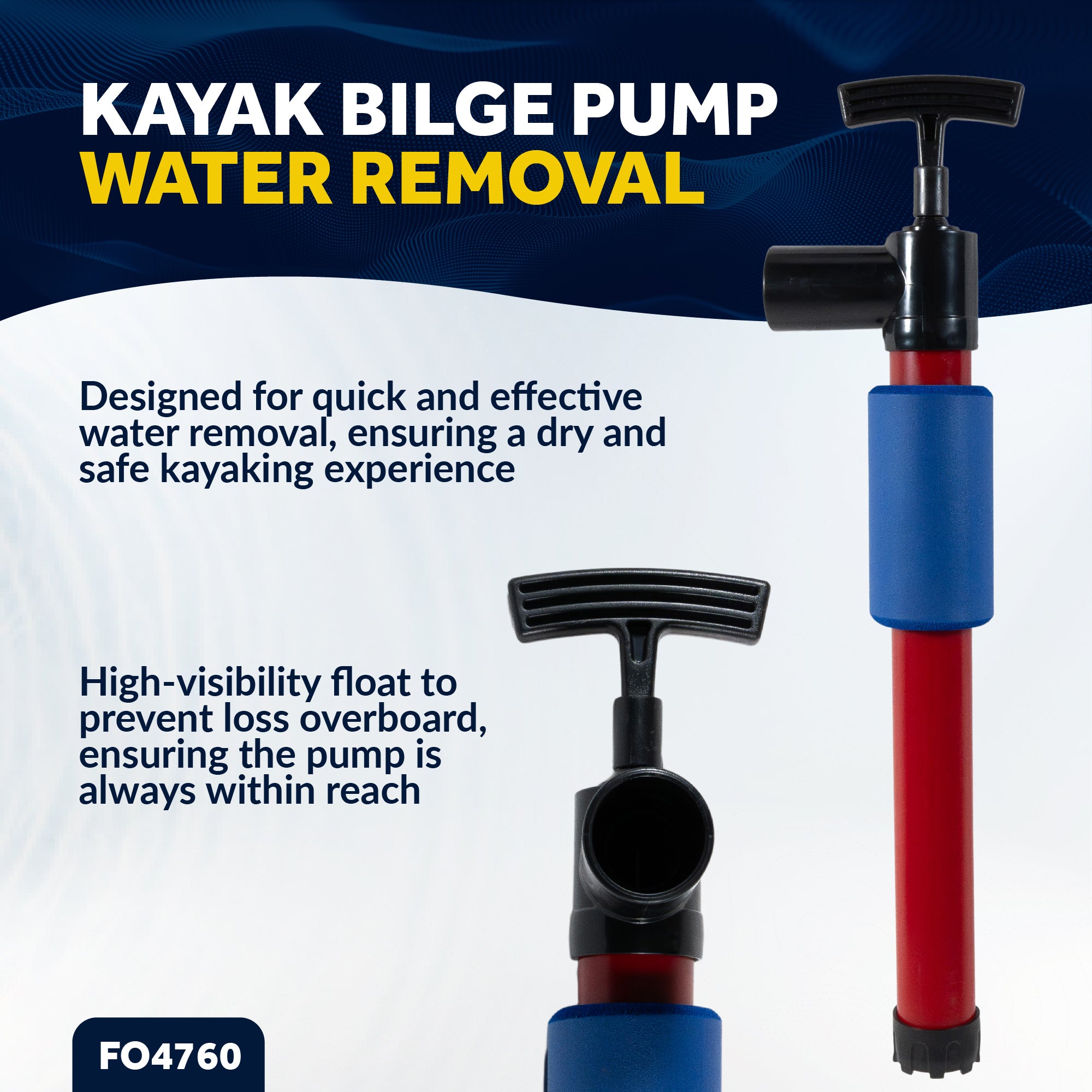 18" Kayak Manual Bilge Pump - FO4760