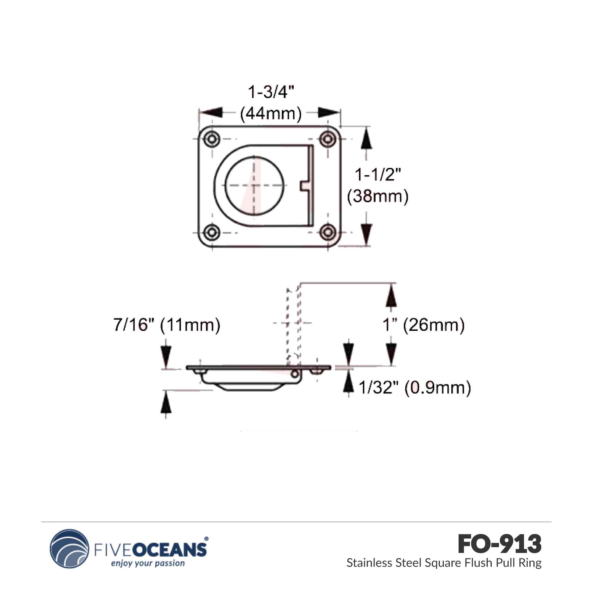 Spring Loaded Pull Ring FO-913