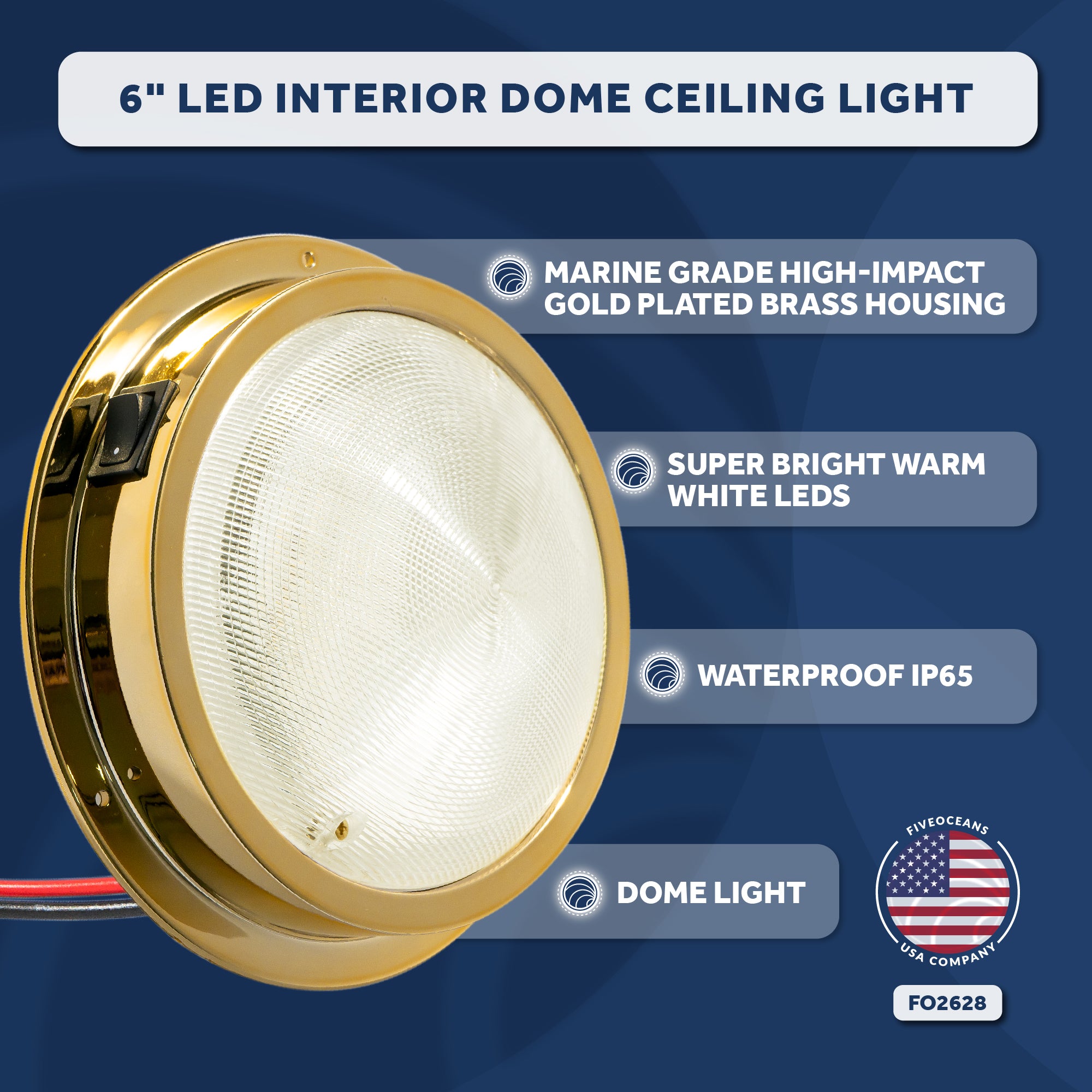 LED Interior Dome Ceiling Light 6