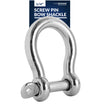 1/4" (6mm) Screw Pin Anchor Bow Shackle, Stainless Steel - FO3676 - Five Oceans