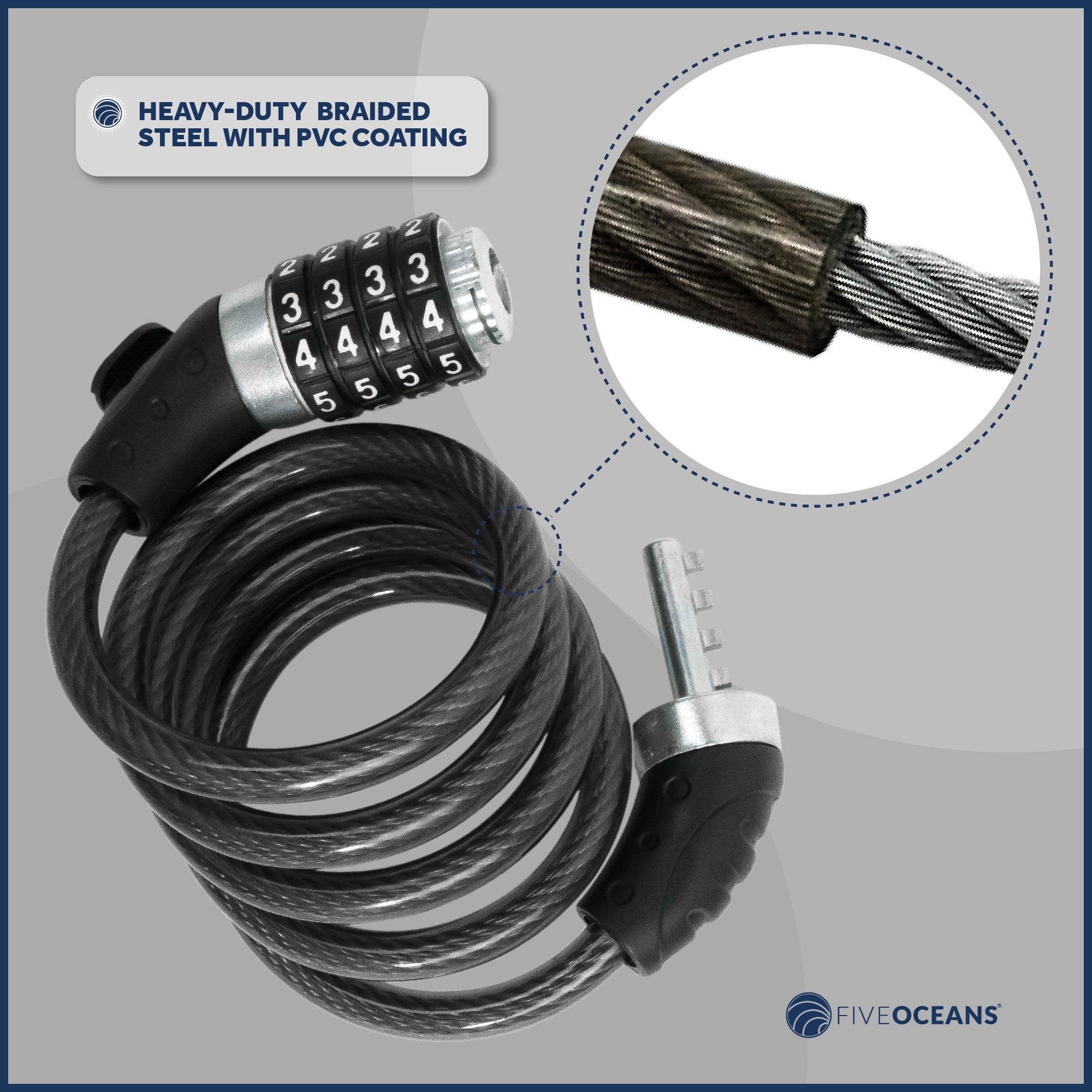 Steel cable bike lock online