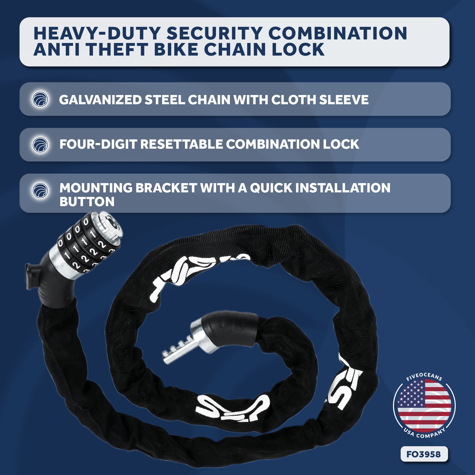 Chain combination hot sale lock