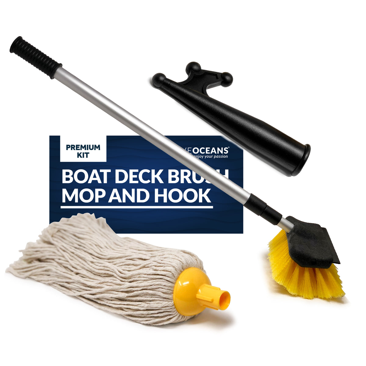 Five Oceans Deluxe Deck Brush Kit Fo-4263