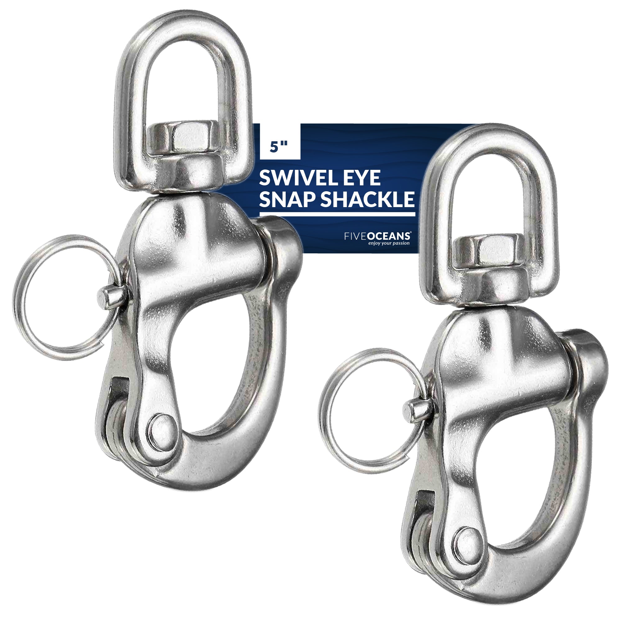 Swivel Eye Snap Shackle Quick Release Bail Rigging, 5