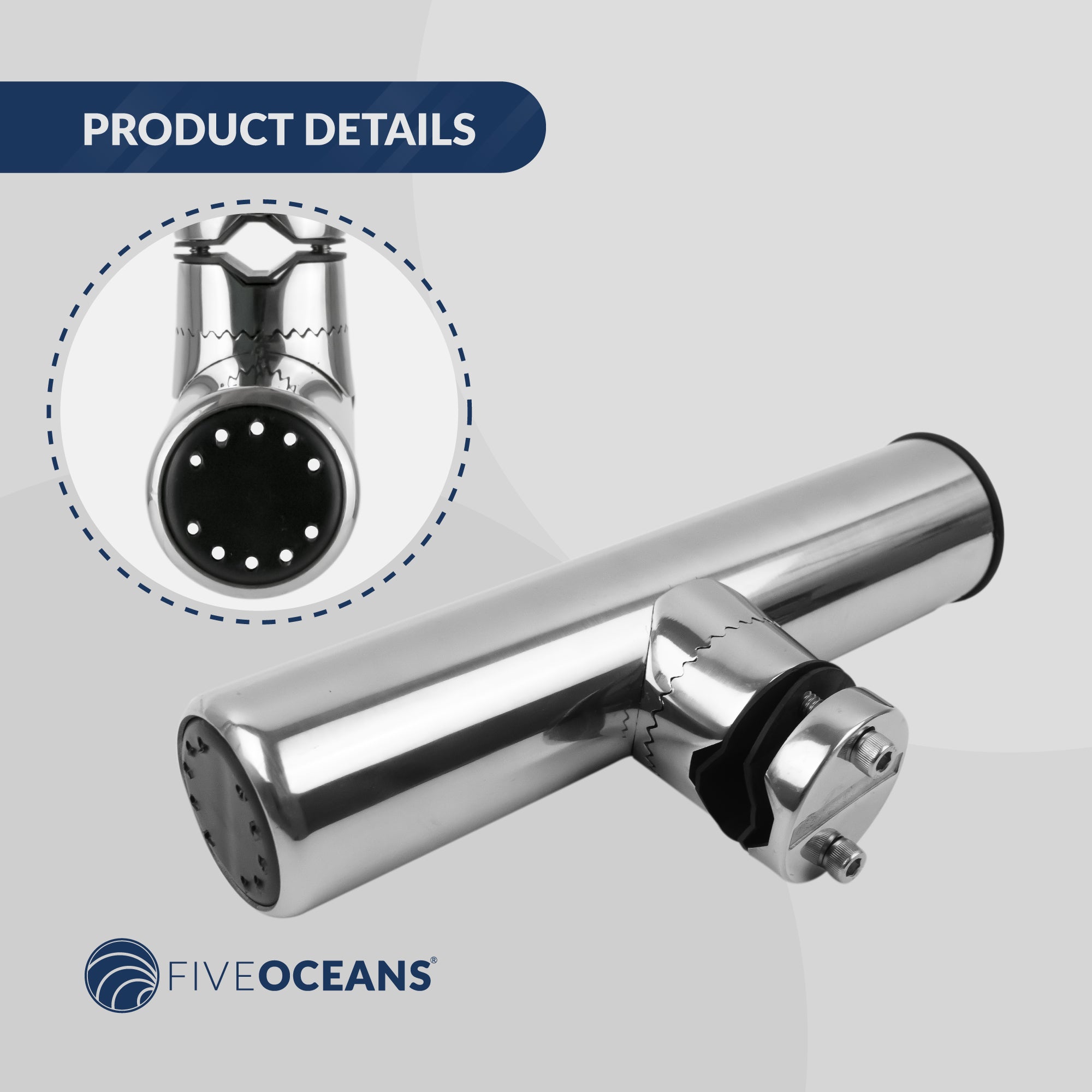 stainless steel boat clam-on fishing rod holders by stainless